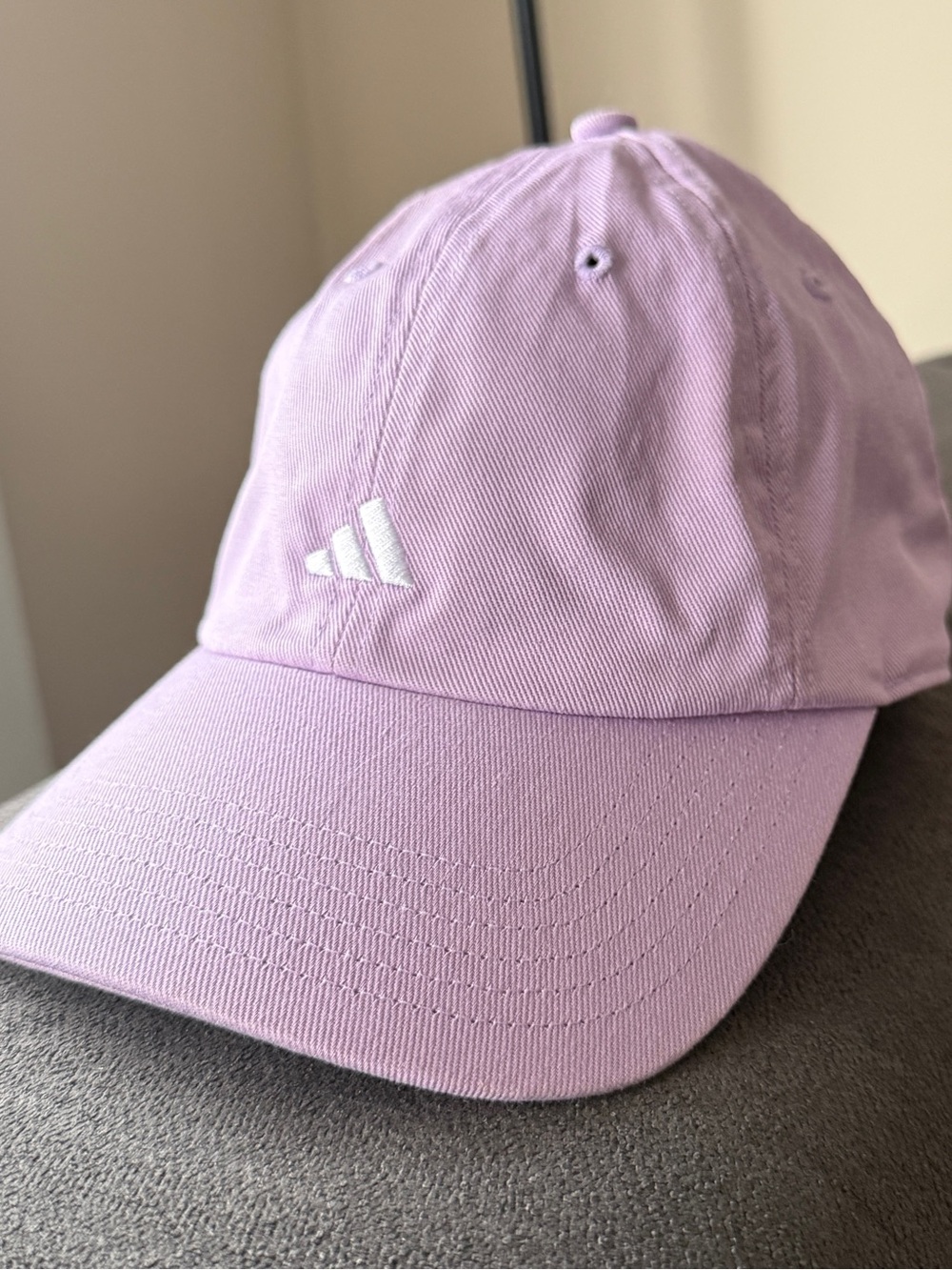 adidas Lavender-Purple Baseball Cap with White Logo